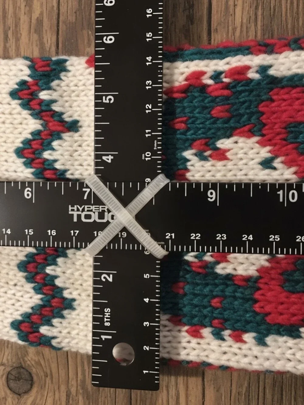 SET OF 5 Vintage Hand Knit Christmas Stockings Classic Retro Fair Isle  22-in.